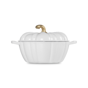 Le Creuset White Cast Iron Pumpkin Casserole 24cm